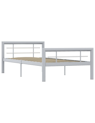 Giroletto Grigio e Bianco in Metallo 90x200 cm