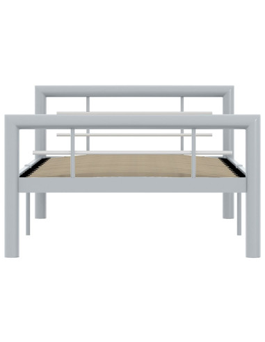 Giroletto Grigio e Bianco in Metallo 90x200 cm