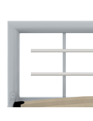 Giroletto Grigio e Bianco in Metallo 90x200 cm