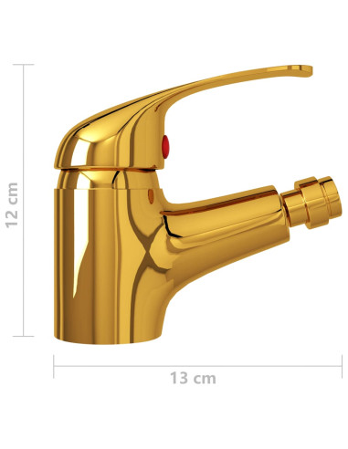 Rubinetto Miscelatore per Bidè Oro 13x12 cm