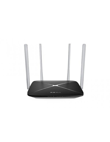 Mercusys AC12 router wireless Dual-band (2.4 GHz/5 GHz) Fast Ethernet Nero
