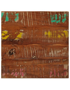 Piano per Tavolo 60x60x3,8 cm Quadrato Legno Massello di Acacia