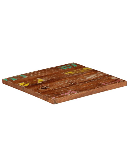 Piano per Tavolo 60x60x3,8 cm Quadrato Legno Massello di Acacia