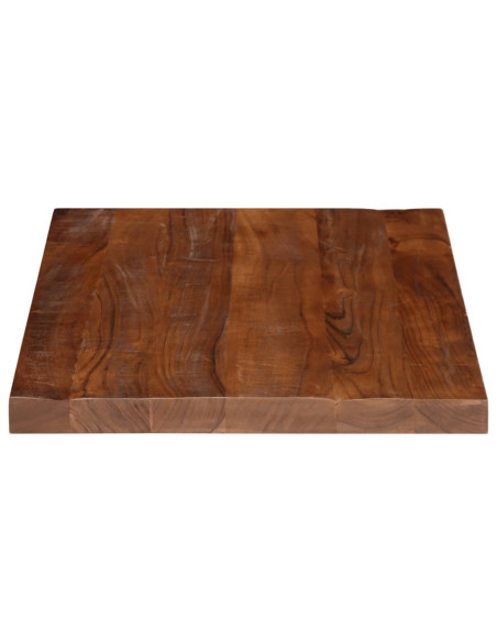 Piano Tavolo 80x50x2,5 cm Rettangolare in Massello di Recupero