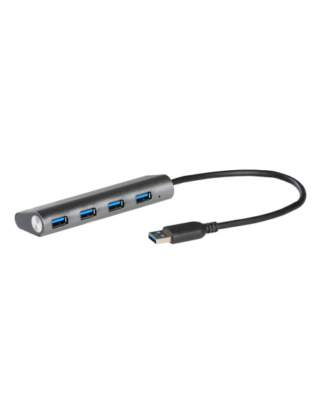 i-tec Metal U3HUB448 hub di interfaccia USB 3.2 Gen 1 (3.1 Gen 1) Type-A 5000 Mbit/s Grigio
