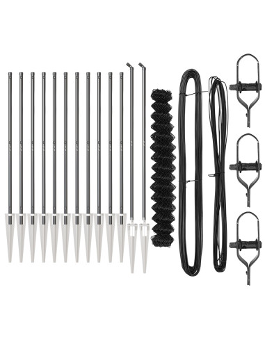 Palo della recinzione Grigio 25 x 1,5 m (mesh 60 x 60 mm)