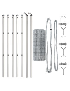 Recinzione con Posto Argento 0,8 x 10 m Acciaio e PVC