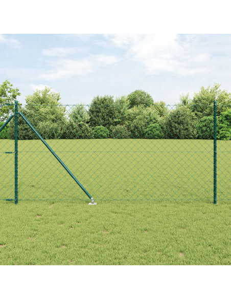 Recinzione in rete metallica  con 13 picchetti 1x25 m Acciaio zincato