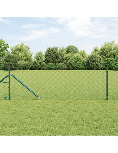 Palo della recinzione Verde 25 x 0,4 m (rete 60 x 60 mm)