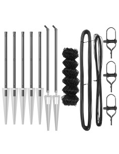 Palo della recinzione Grigio 10 x 0,4 m (maglia 40 x 40 mm)