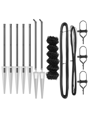 Palo della recinzione Grigio 10 x 1 m (rete 40 x 40 mm)