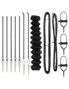 Palo della recinzione Grigio 10 x 1,4 m (rete 40 x 40 mm)