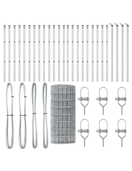 Euro Fence con 13 pali 0.6x50 m Acciaio galvanizzato