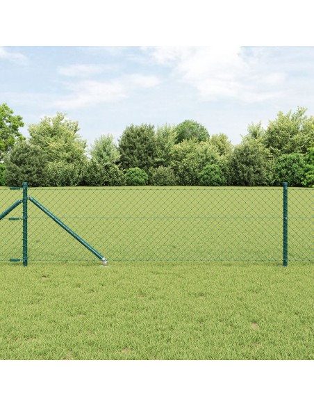 Recinzione in rete metallica  con 13 picchetti 0.4x25 m in acciaio zincato