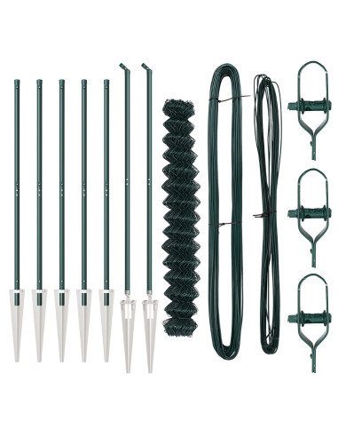 Palo della recinzione Verde 10 x 1,6 m (rete 40 x 40 mm)