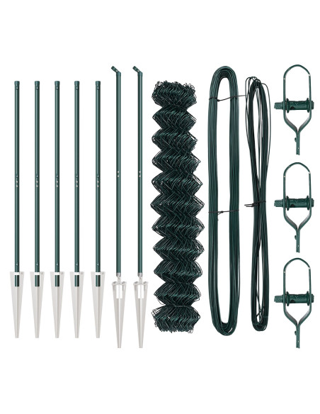 Palo della recinzione Verde 10 x 1,4 m (maglia 60 x 60 mm)