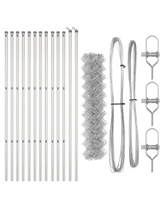 Palo della recinzione Argento 25 x 1,2 m (maglie 60 x 60 mm)