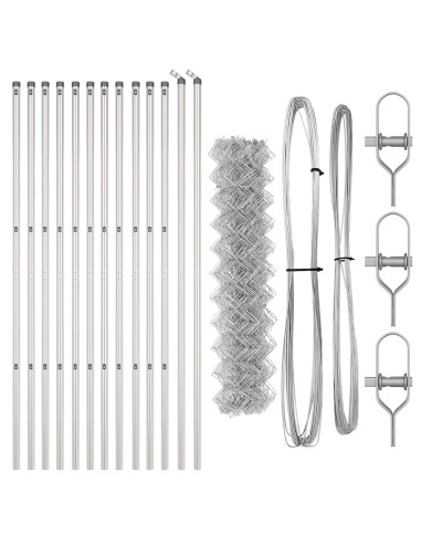 Palo della recinzione Argento 25 x 1,2 m (maglie 60 x 60 mm)