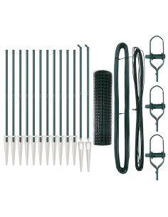 Recinzione con Posto Verde 1,2 x 25 m Acciaio e PVC