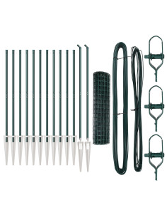 Recinzione con Posto Verde 1 x 25 m Acciaio e PVC