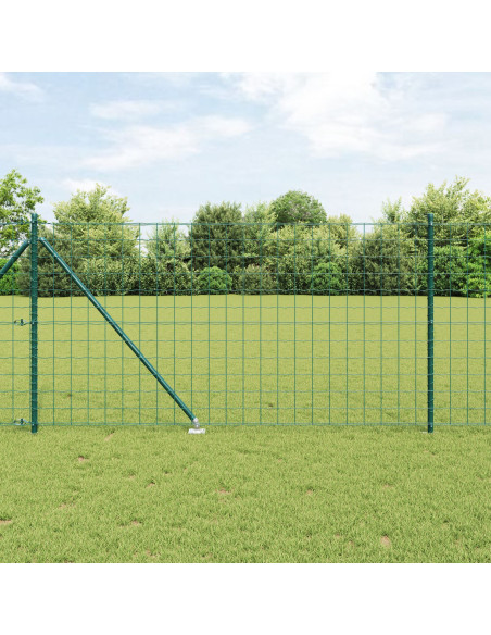 Recinzione Euro  Set di 2 Verde Metallo 25 x 1,0 m Durevole