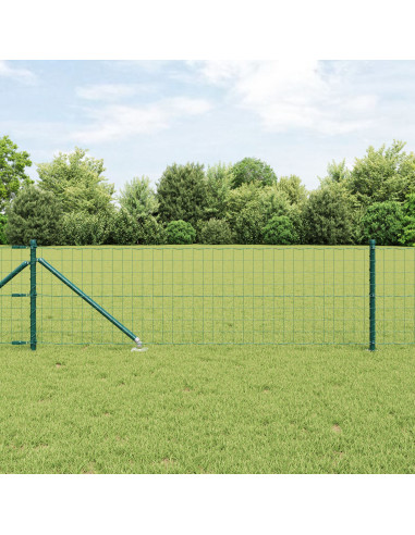 Recinzione con Posto Verde 0,8 x 25 m Acciaio