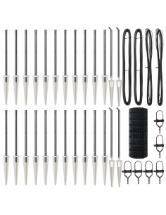 Recinzione con Posto Grigio 0,6 x 50 m Acciaio e PVC