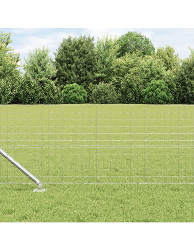 Recinzione con Posto Argento 0,6 x 25 m Acciaio