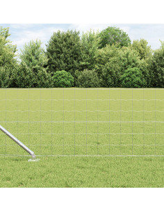 Recinzione con Posto Argento 0,4 x 50 m Acciaio