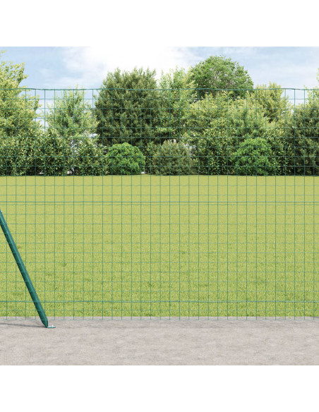 Recinzione Euro  con 7 pali flangiati 1,2x10 m in acciaio zincato
