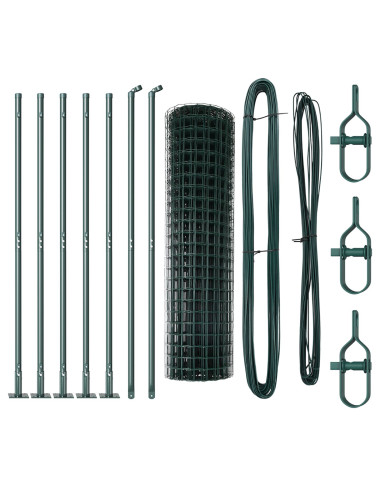 Recinzione con Posto Verde 1 x 10 m Acciaio