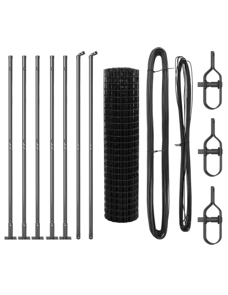 Recinzione Euro  Set di 2 Grigio Metallo 10 x 1 m Durevole