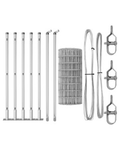 Recinzione con Posto Argento 0,4 x 10 m Acciaio