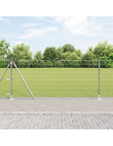 Recinzione con Posto Argento 1 x 10 m Acciaio