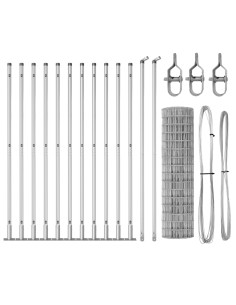 Recinzione con Posto Argento 1,2 x 25 m Acciaio