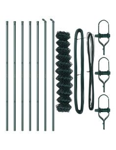 Palo della recinzione Verde 10 x 1,5 m (maglia 40 x 40 mm)