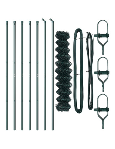 Palo della recinzione Verde 10 x 1,5 m (maglia 40 x 40 mm)