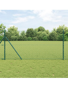 Palo della recinzione Verde 25 x 1,4 m (maglia 60 x 60 mm)