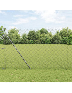 Palo della recinzione Grigio 10 x 1,6 m (rete 40 x 40 mm)