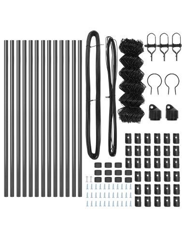 Palo della recinzione Grigio 25 x 0,8 m (rete 40 x 40 mm)