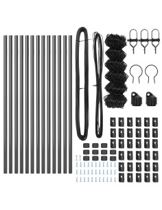 Palo della recinzione Grigio 25 x 0,8 m (maglia 60 x 60 mm)