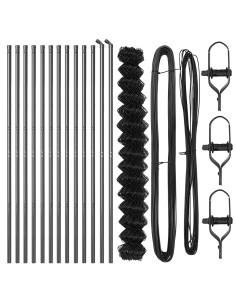 Palo della recinzione Grigio 25 x 1,5 m (mesh 60 x 60 mm)