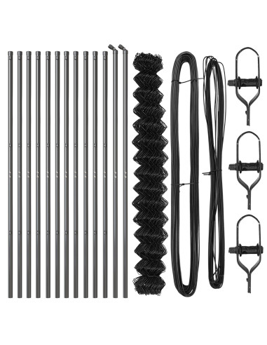 Palo della recinzione Grigio 25 x 1,5 m (mesh 60 x 60 mm)