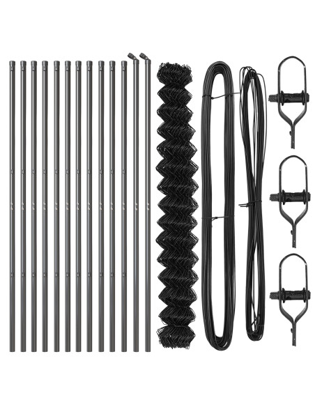 Palo della recinzione Grigio 25 x 1,5 m (mesh 60 x 60 mm)