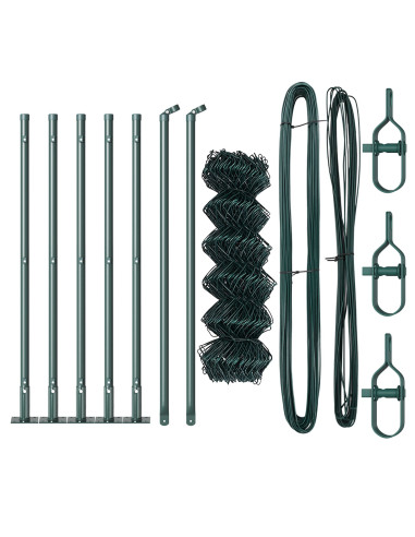 Palo della recinzione Verde 10 x 0,4 m (maglia 40 x 40 mm)