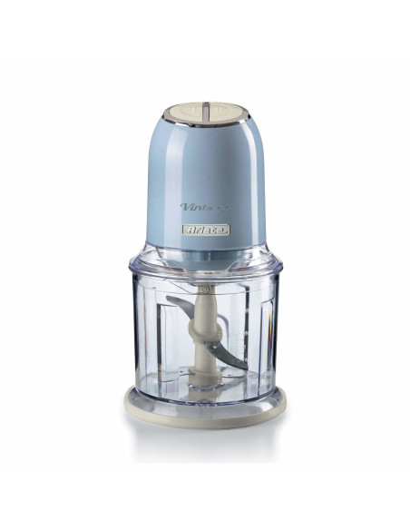 Ariete 438, Tritatutto Vintage, Chopper e Tritaghiaccio, 2 velocità, 4 lame in Acciaio Inox, Tazza graduata 600 ml, 400 W, Beig