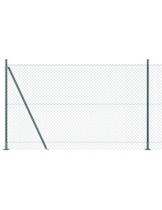 Palo della recinzione Verde 10 x 1,4 m (maglia 60 x 60 mm)