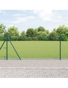 Palo della recinzione Verde 25 x 1 m (rete da 40 x 40 mm)