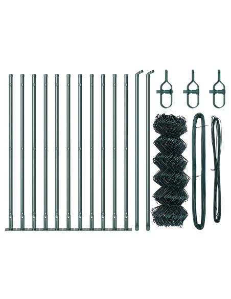Palo della recinzione Verde 25 x 0,4 m (rete 60 x 60 mm)