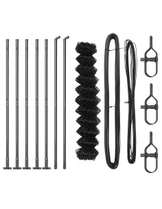 Palo della recinzione Grigio 10 x 1 m (rete 40 x 40 mm)